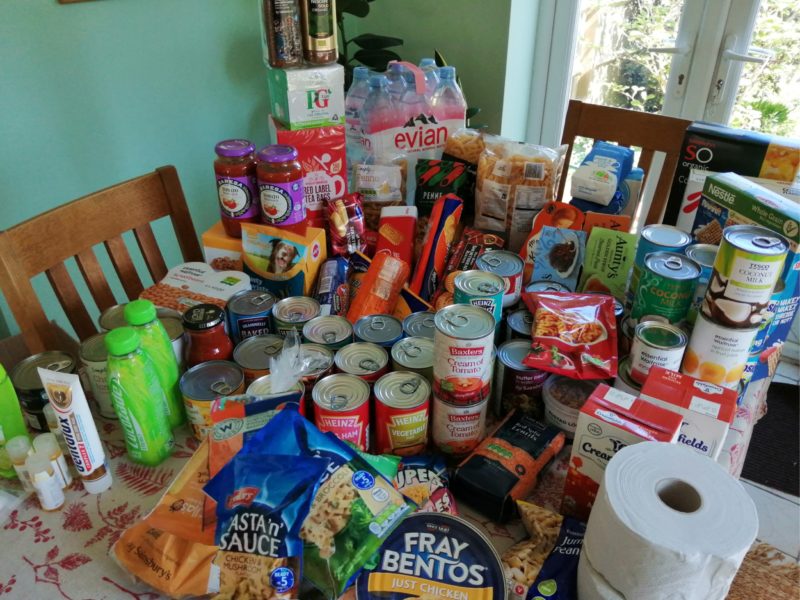 Groceries for the foodbank